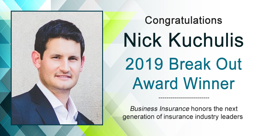 Break Out Award with Nick Kuchulis headshot