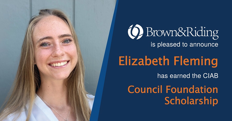 Council Foundation Scholarship award with headshot of Elizabeth Fleming