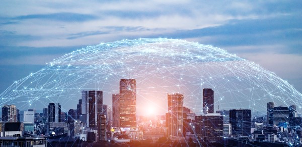 Network over city