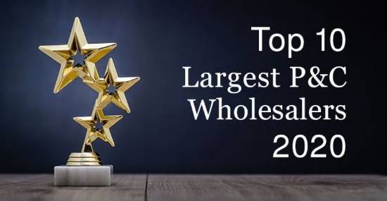 Top 10 Largest P&C Wholesalers award with gold star trophy
