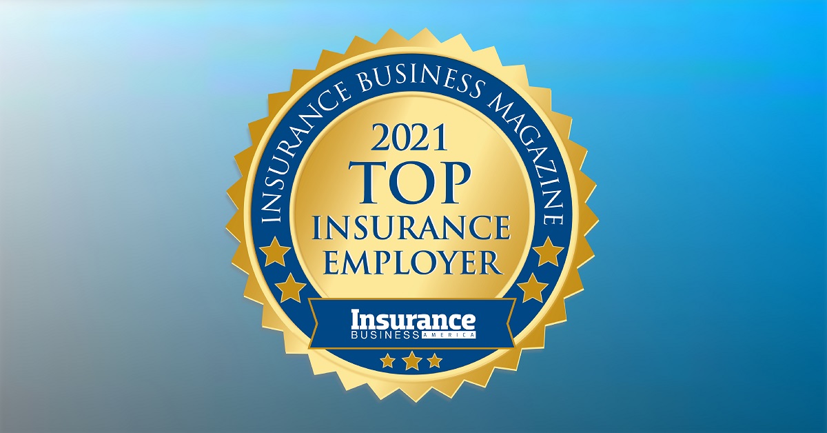Top Insurance Employer award seal