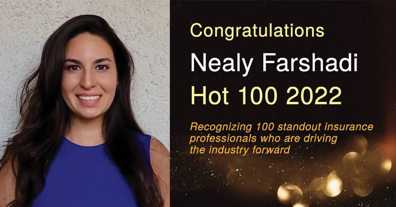 Nealy Farsahdi Headshot and award congratulations