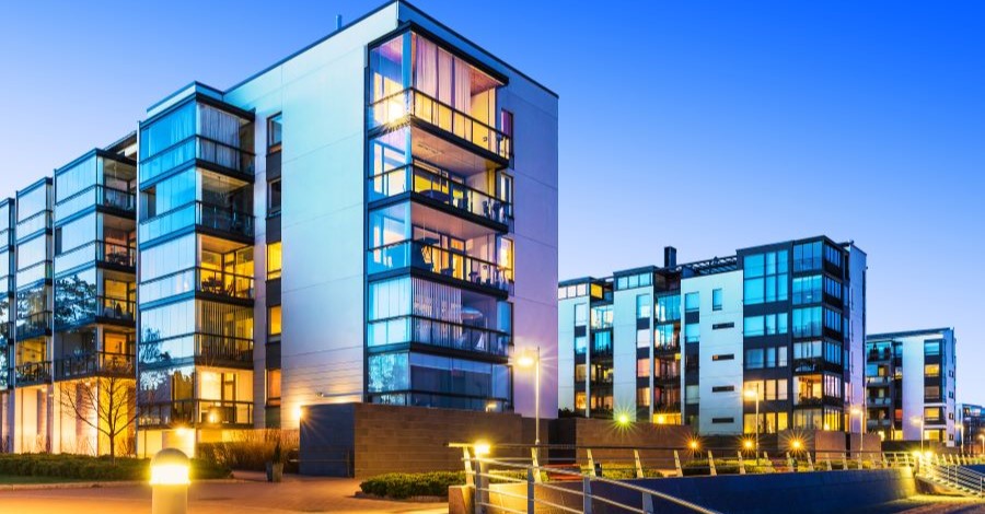 Building at night