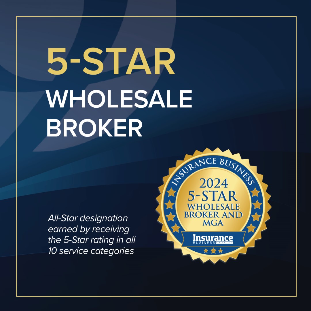 5-star wholesale broker with award seal